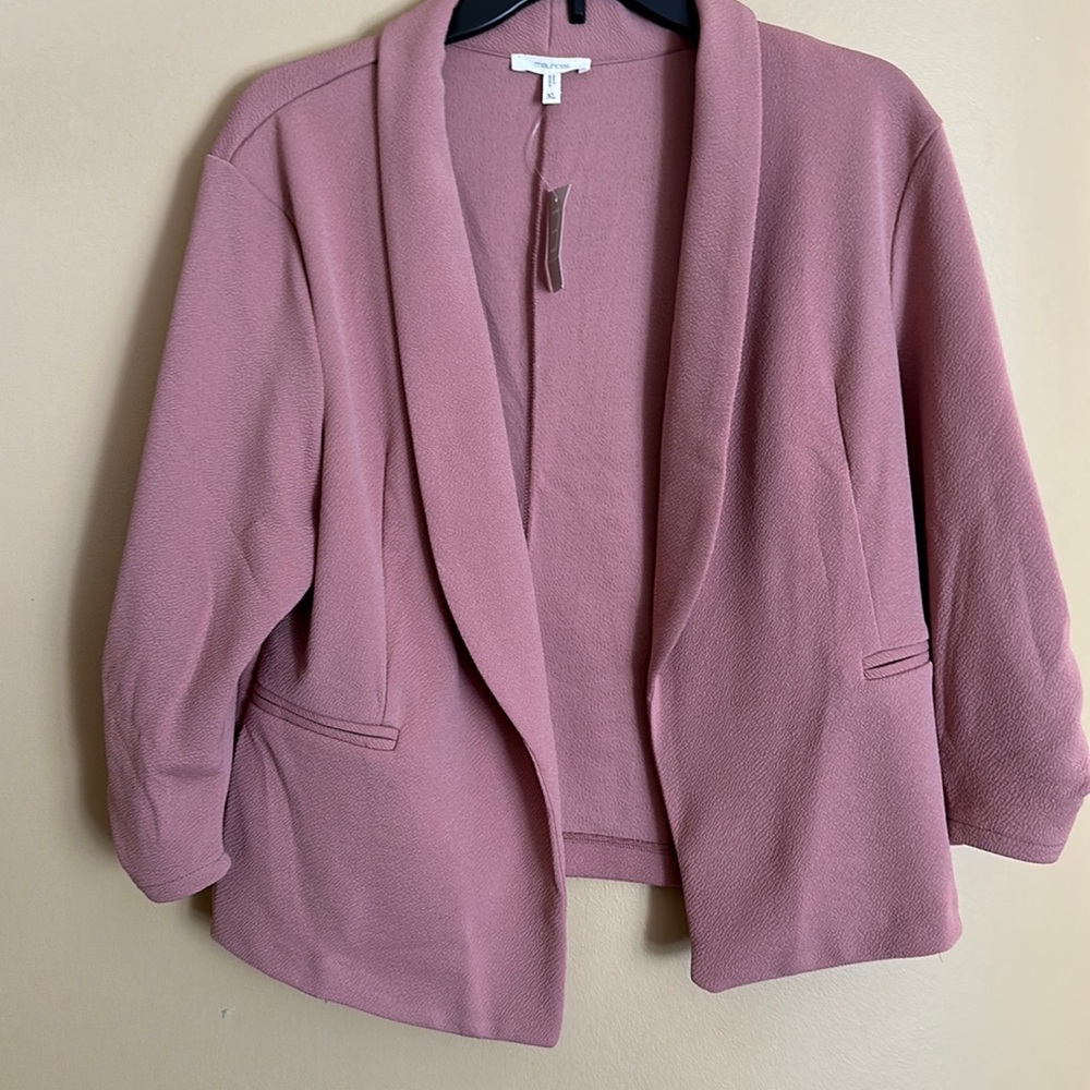 Blush pink blazer